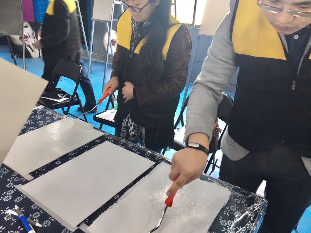 GIOVANNI喬瓦尼藝術(shù)涂料培訓(xùn)學(xué)員實(shí)操現(xiàn)場